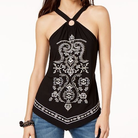 INC International Concepts Tops - INC International Concepts  Embroidered Top L